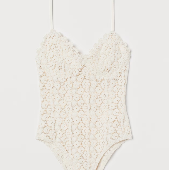 H&M Crocheted Lace Bodysuit - Picture 1 of 6